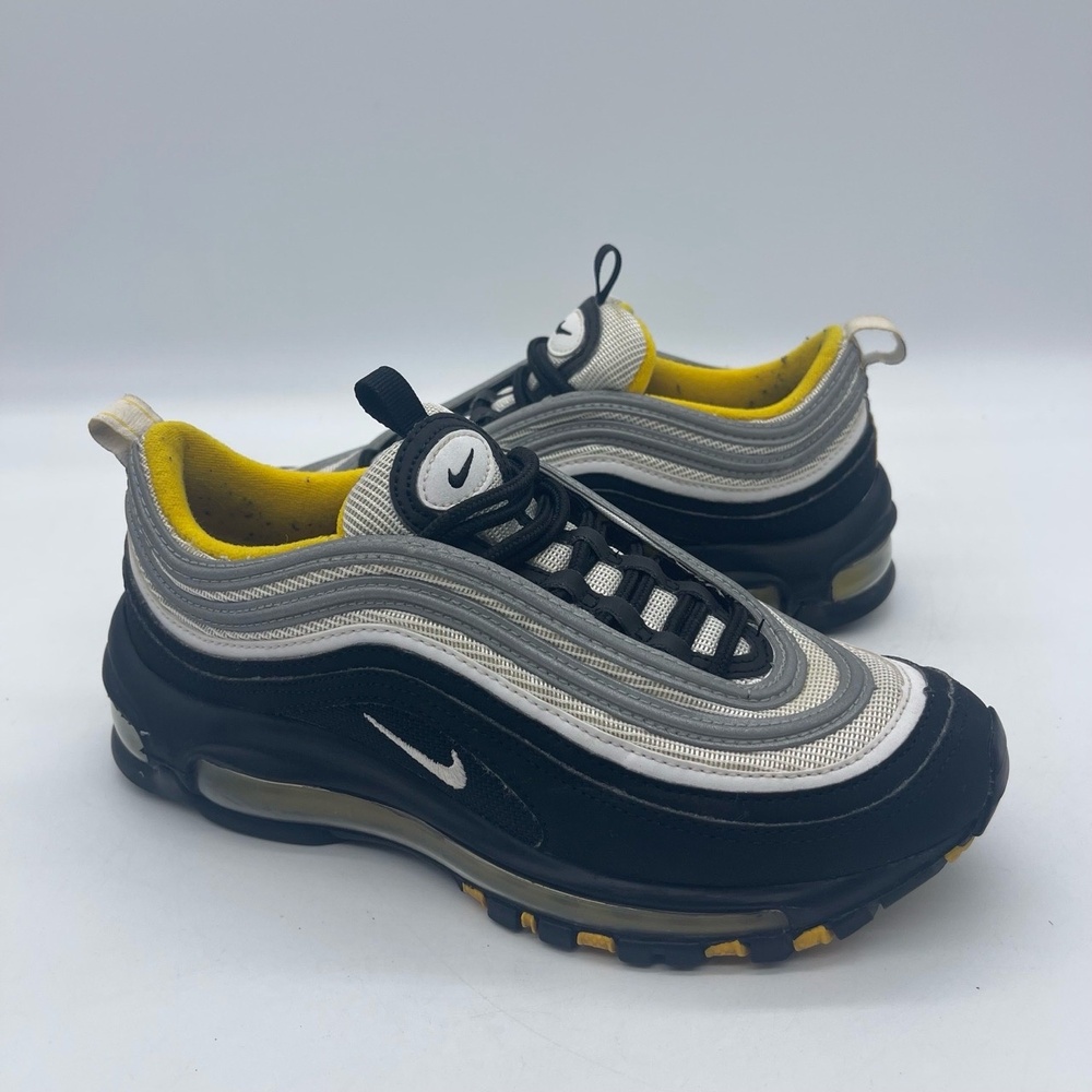 Nike Air Max 97 GS 921522-005 Youth Size 4.5Y Running Shoes Black Yellow Sneaker